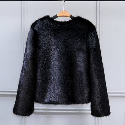 Fashionable imitation fox fur coat fur coat fur coat fur coat short style - DropOnline.co