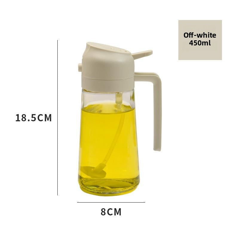 Dual-Function Glass Oil Bottle - Spray & Pour Kitchen Dispenser
