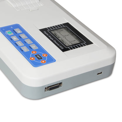 CONTEC Digital 1 Channel 12 Lead ECG Machine EKG Electrocardiograph ECG100G Printer - DropOnline.co