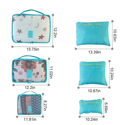 9Pcs Clothes Storage Bags Water-Resistant Travel Luggage Organizer Clothing Packing - DropOnline.co