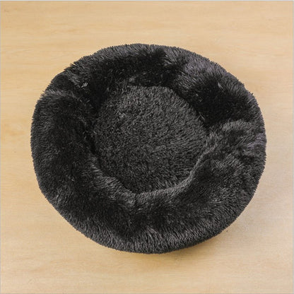 Dog Beds For Small Dogs Round Plush Cat Litter Kennel Pet Nest Mat Puppy Beds - DropOnline.co