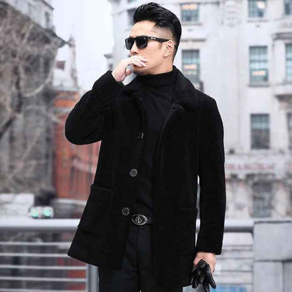 Jacket Lapel Short Fur Coat