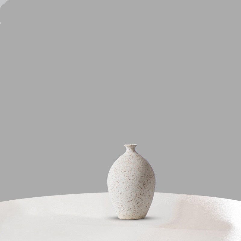 Premium Ceramic Frosted Vase - Modern Home Decoration Centerpiece