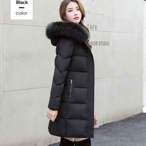 New Women's Mid-length Thick Temperament Coat