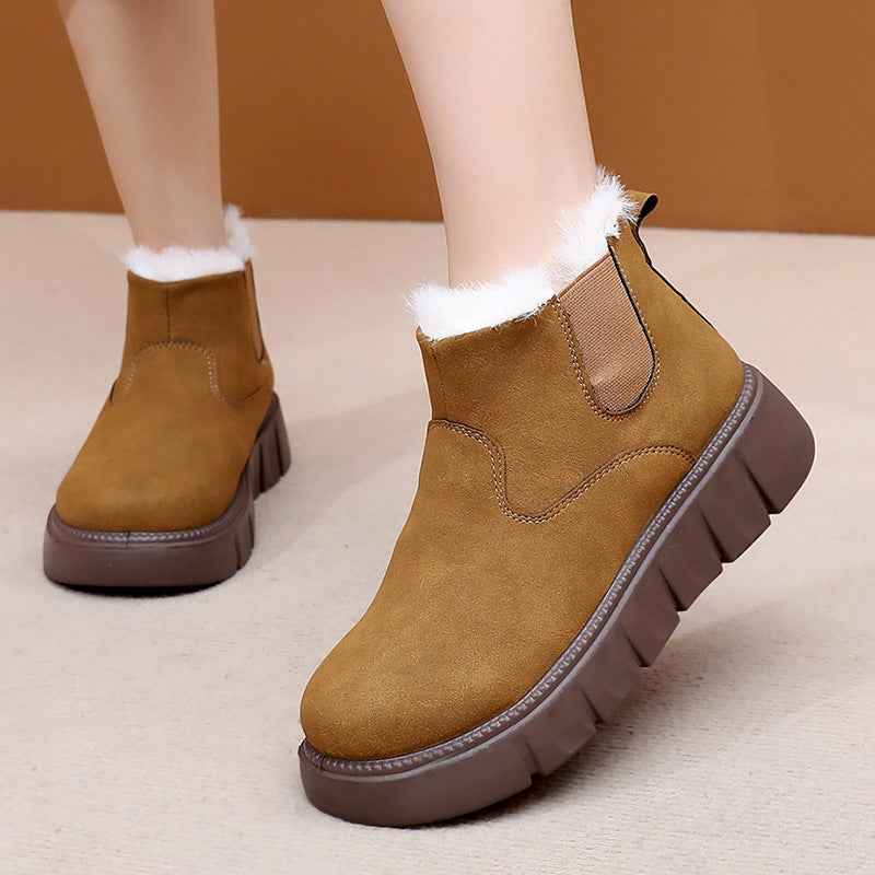 Shoes Women 2025 Winter New Ladies Fleece Lined Thick