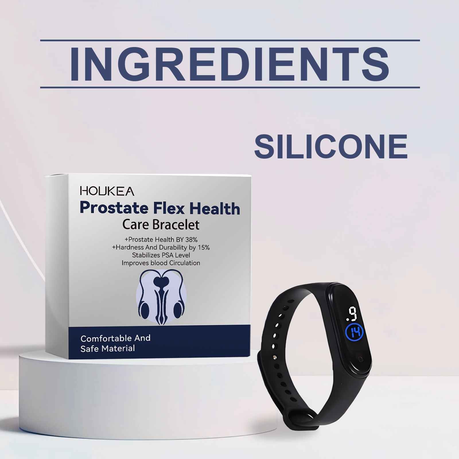 Men's Care Bracelet, Body Relief Discomfort Daily Portable Fashion Wear Gentle Care Bracelet