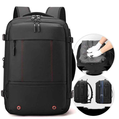 Men's Belt Password Lock Business Backpack Scalable Backpack