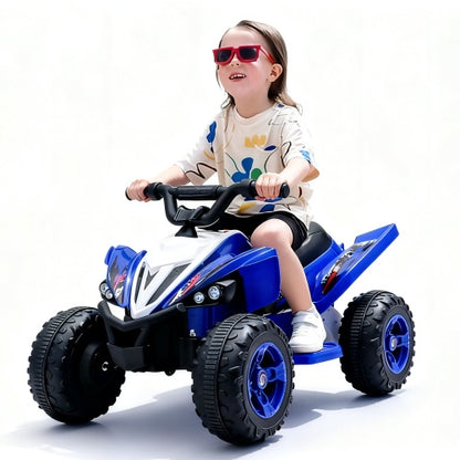 Kids Electric Car For 3-6 Years, Dual Motor 12V4.5AH Battery Powered Ride On Toy With Bluetooth Music, LED Lights, 2 Speed Modes, Forward Backward - Blue  Pink, Toddler First Car Gift