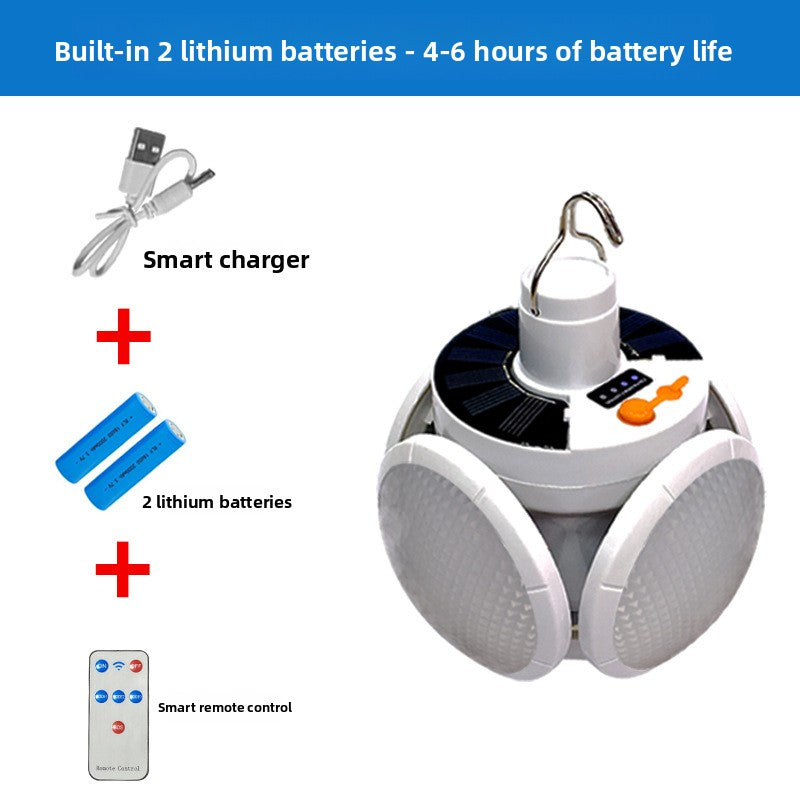 Portable Solar LED Bulb Light - 50W Emergency Camping Lantern