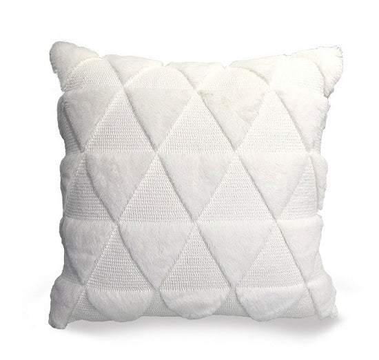 Plush Solid Color Sofa Pillowcase Living Room Cushion