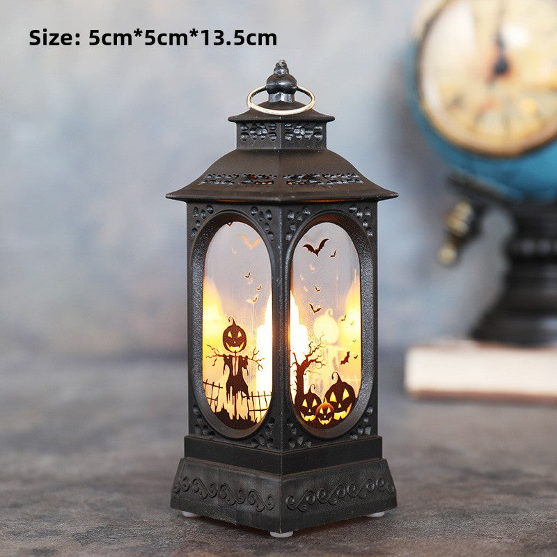 Halloween Simulation Flame Lanterns - Pumpkin Design