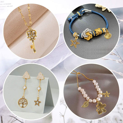 200Pcs Gold Charms Bulk Antique Gold Charms For Jewelry Making Charm Bracelet Necklace Earrings DIY Craft Making-Selling On Amazon Is Prohibited - DropOnline.co