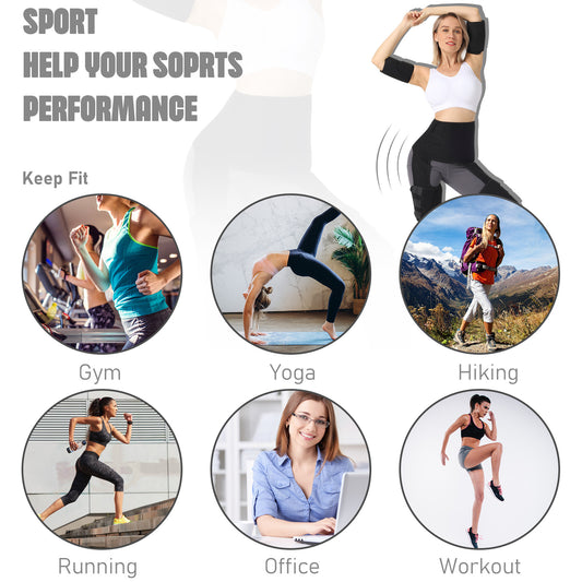 Multi-Purpose Fitness Belt Set - Waist, Arm & Thigh Training Belts