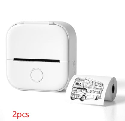 Portable Mini Thermal Label Printer Home Photo Printer Student Wrong Question Printer Bluetooth-compatible Mini Label Printer Price Tag - DropOnline.co