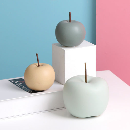 Premium Nordic Town Apple Series - Christmas Ceramic Home Decoration
