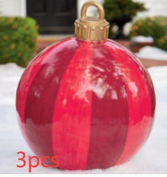 Giant Inflatable Christmas Ball 60cm - PVC Outdoor Ornament Decoration for Tree & Yard