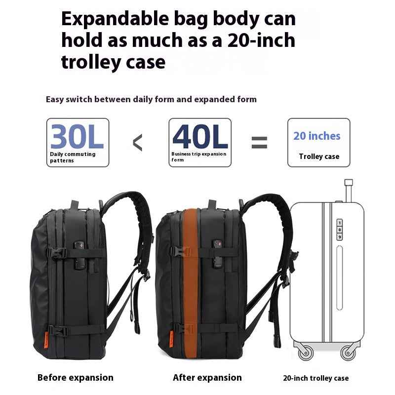 Vacuum Compression Bag Large Capacity Men's Business Backpack