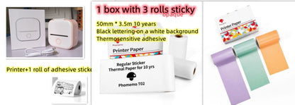 Portable Mini Thermal Label Printer Home Photo Printer Student Wrong Question Printer Bluetooth-compatible Mini Label Printer Price Tag - DropOnline.co