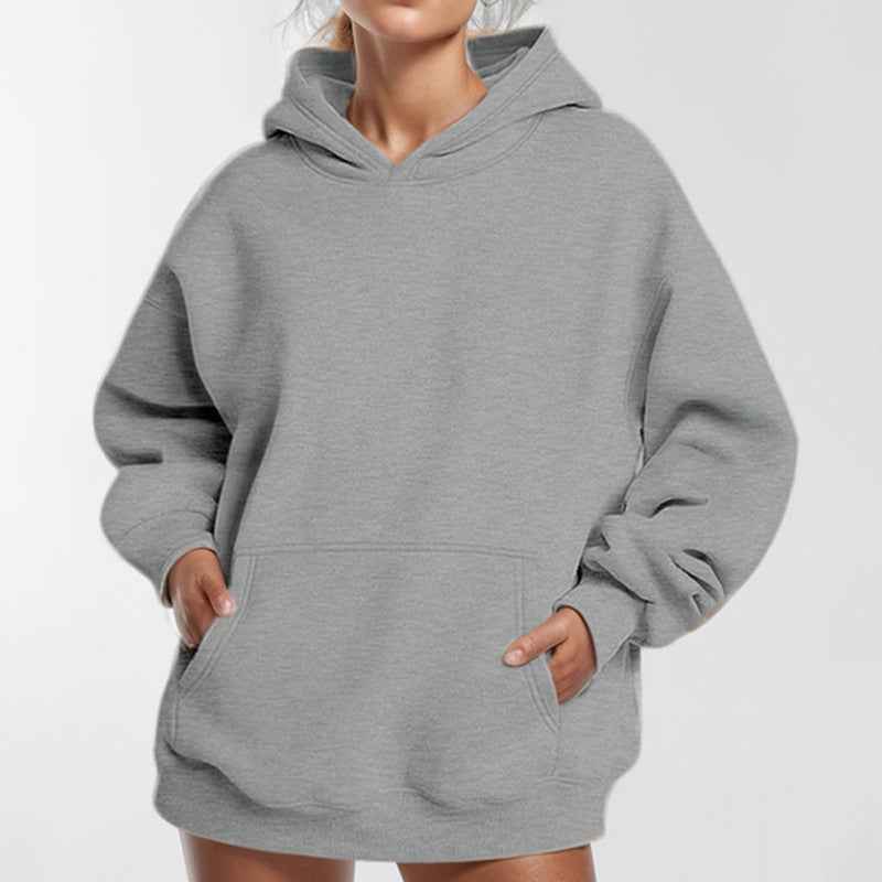Loose Casual Temperament Long Sleeve Hooded Sweater