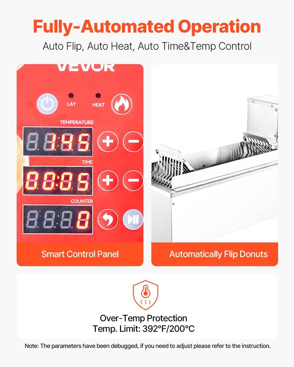 Commercial Automatic Donuts Making Machine Doughnut Maker Single Row 90 PCS/H