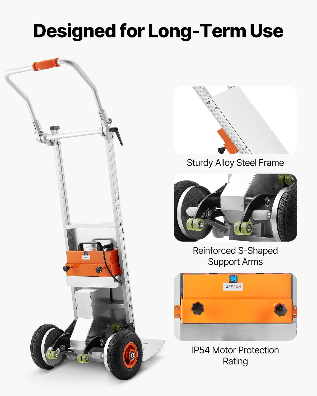 Electric Stair Climbing Dolly 440lbs Capacity Stair Climbing Hand Trucks