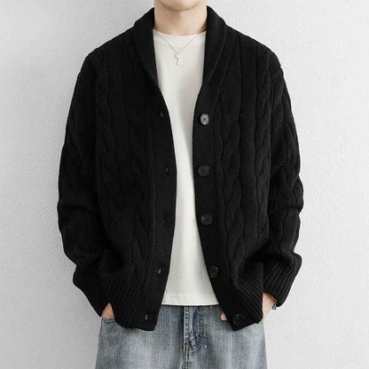 New Casual Versatile Retro Trendy Long-sleeve Cardigan Sweater