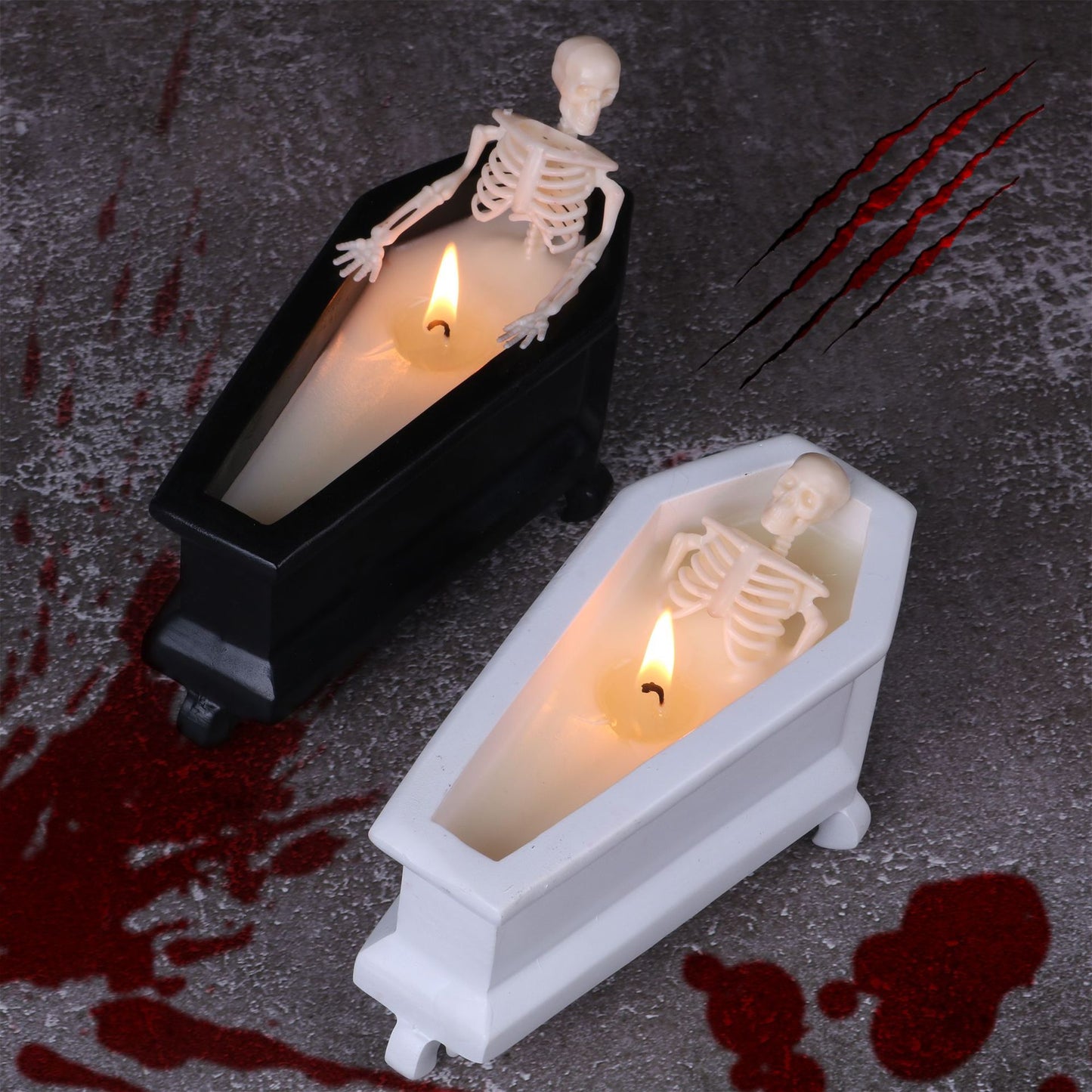 Creative Candles Bubble Bath Skull Skeleton Halloween Atmosphere Haunted House Holiday Decoration Ornaments