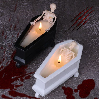 Creative Candles Bubble Bath Skull Skeleton Halloween Atmosphere Haunted House Holiday Decoration Ornaments