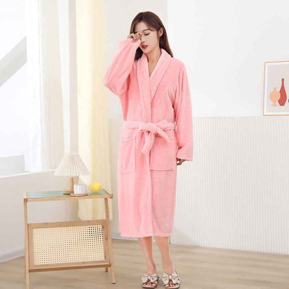 Coral Fleece Bath Towel Plus-sized Water-absorbing Quick-drying