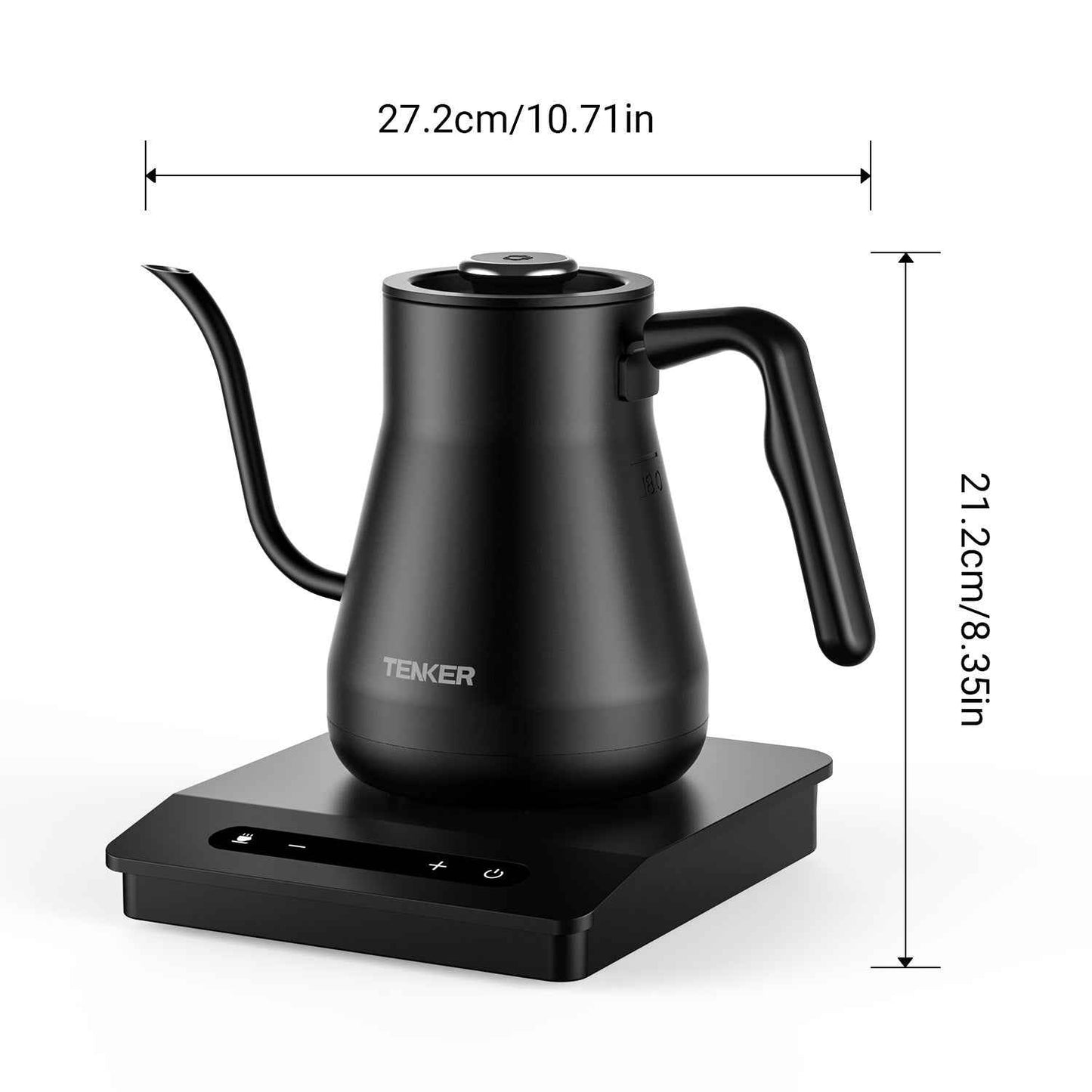 Gooseneck Electric Kettle With Temperature Control For Pour Over Coffee & Tea, Quick Heating, Hot Water Boiler, 1200W,Banned Platforms Amazon Temu