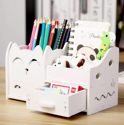 Multi-function pen holder creative student cartoon children desktop small storage box - DropOnline.co