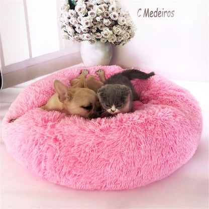 Round Long Hairy Autumn And Winter Nest Pad Cat Mattress - DropOnline.co