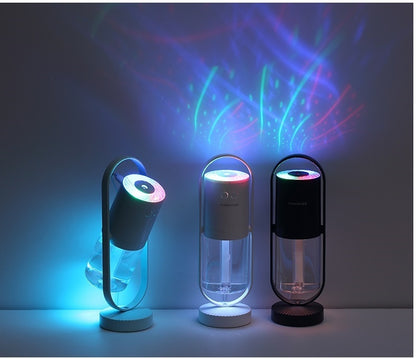 Magic Shadow USB Air Humidifier For Home With Projection Night Lights Ultrasonic Car Mist Maker Mini Office Air Purifier - DropOnline.co