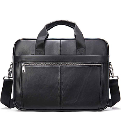 Fashion Personality Men's First Layer Cowhide Handbag