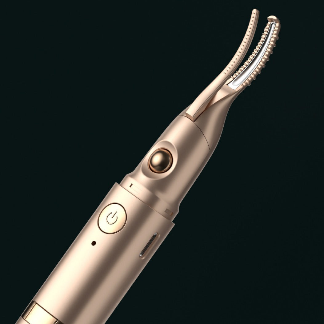 Rechargeable Electric Eyelash Curler with Heating - Professional Beauty Tool