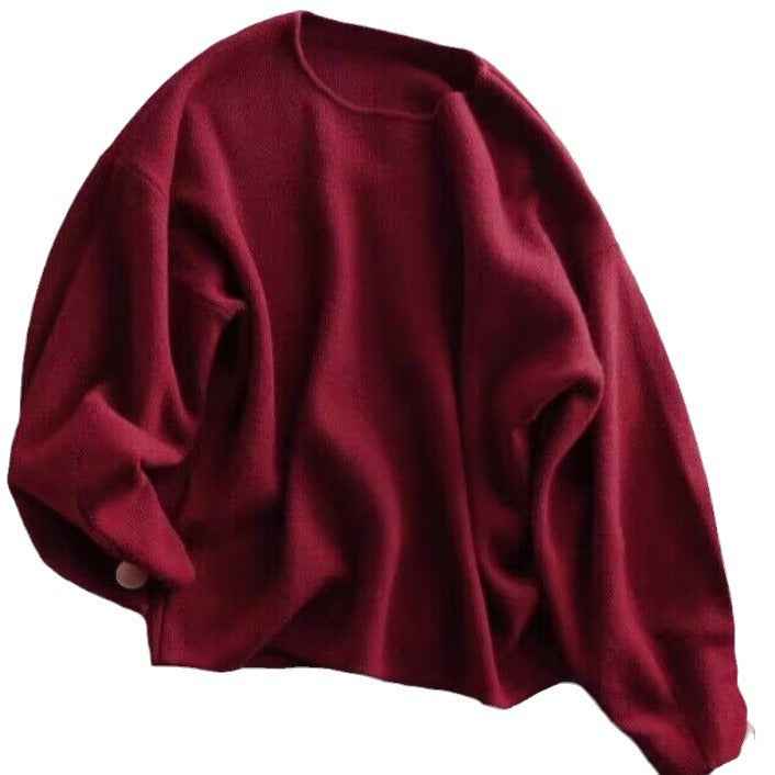 New Design Sense Niche Base Stylish Fashion Red Sweater