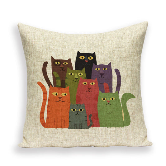 Linen Velvet Sofa Pillow Cushion Backrest