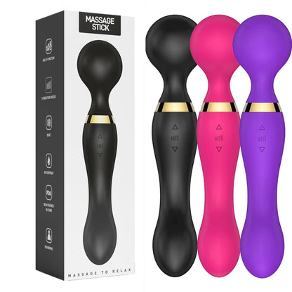 Powerful Multi-Speed Magic Massager Wand Massage Full Body USB Rechargeable 20s - DropOnline.co