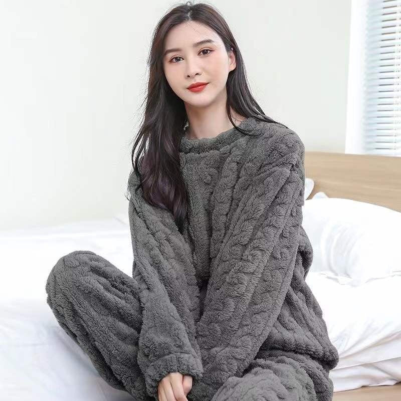 Coral Velvet Pajamas - Luxurious Soft Sleepwear Set