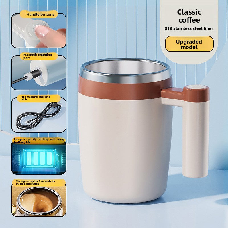 Rechargeable Automatic Magnetic Mixing Cup