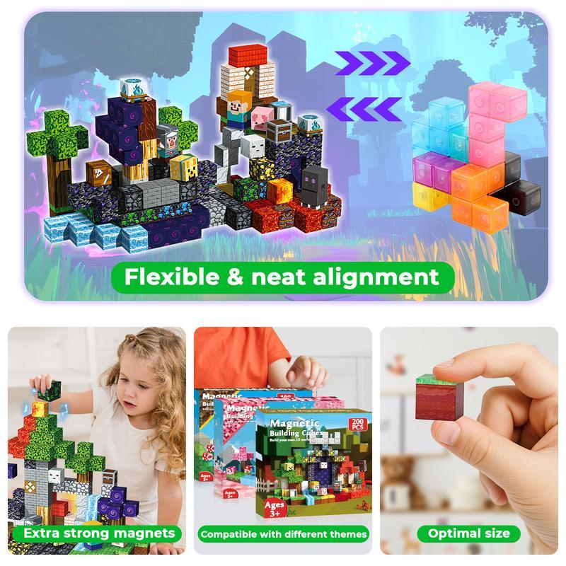 200pcs Magnetic Block Toys - Ghost Park
