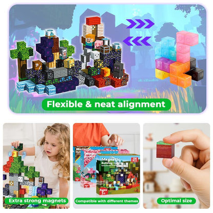 200pcs Magnetic Block Toys - Ghost Park