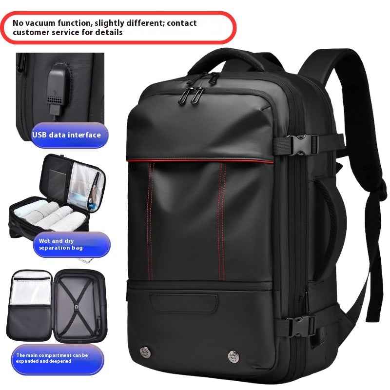 Large Capacity Expansion Multifunctional Men's Compression Backpack