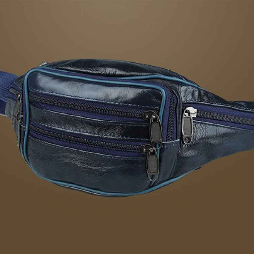 Genuine Leather Men's Outdoor Waist Bag