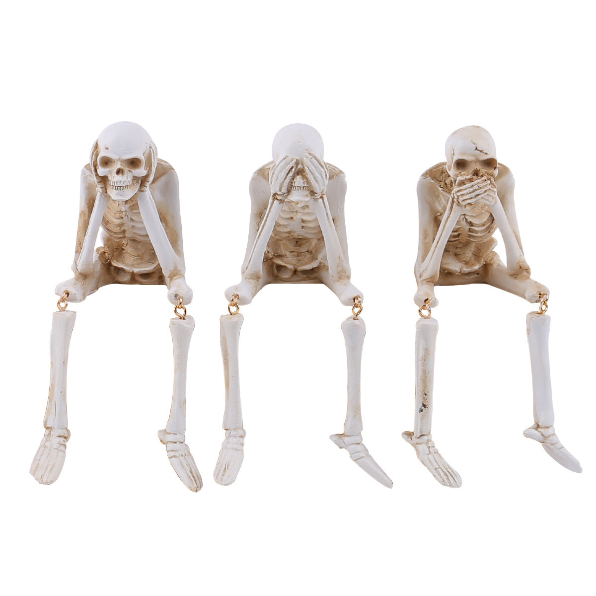 Halloween Resin Skull Decorations - Spooky Home Decor