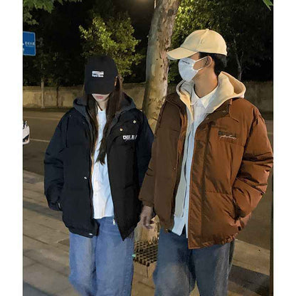 Winter Thickened Women's Warm Loose Large Size Student Cotton Coat