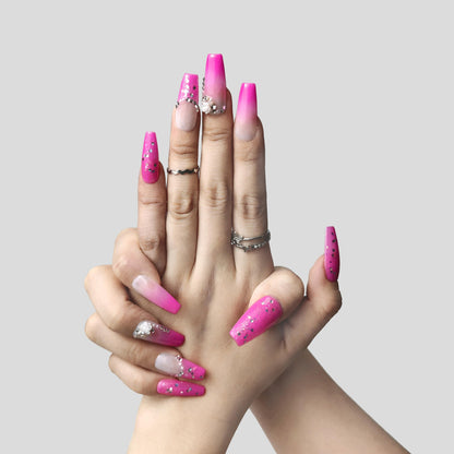 GGddsha Nails Handmade Pmma Acrylic Nails Press On NailsShort Reusable Fake False Nails Kit With Box Gifts ForWomen,Blush Elegance - DropOnline.co