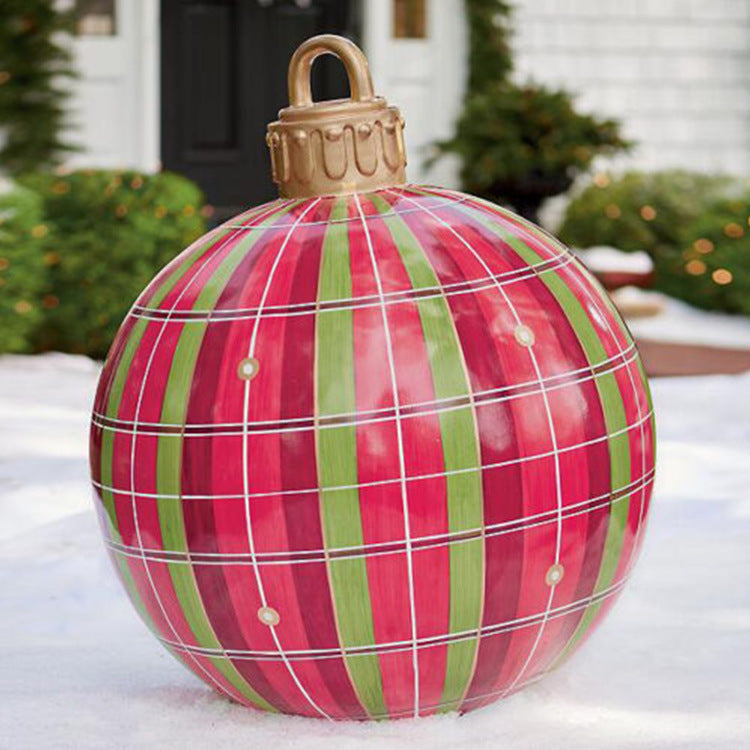 Giant Inflatable Christmas Ball 60cm - PVC Outdoor Ornament Decoration for Tree & Yard