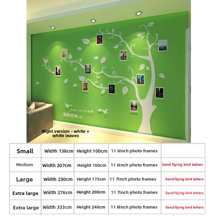 3D Acrylic Photo Tree Wall Stickers
