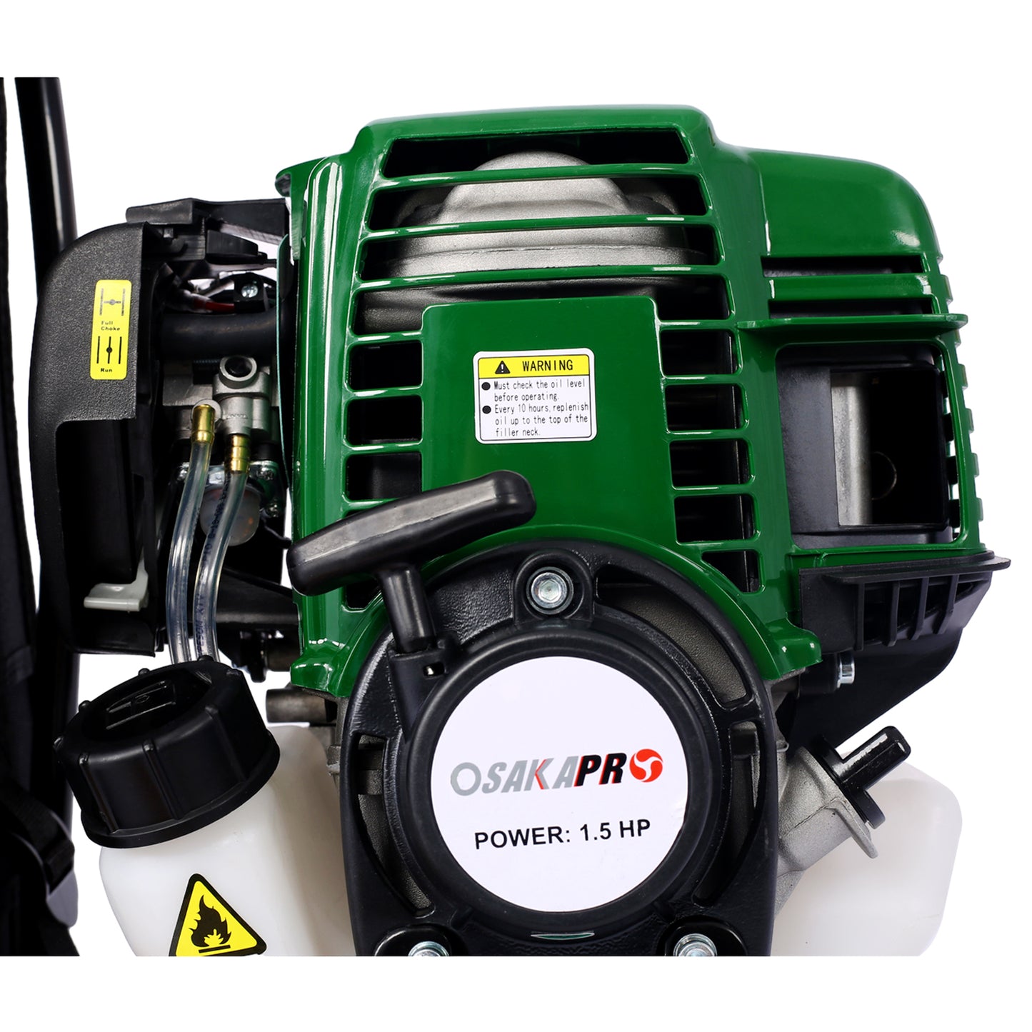 Backpack 4 In 1 Multi-Functional Trimming Tool, 38CC 4-stroke Garden Tool System With Gas Pole Saw, Hedge Trimmer, Grass Trimmer, And Brush Cutter EPA Compliant